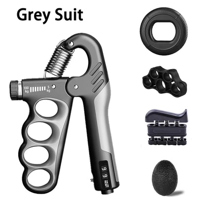 Adjustable Grip Strength Trainer for Muscle Recovery and Hand Strengthening - 5-60/100/150Kg Resistance Levels