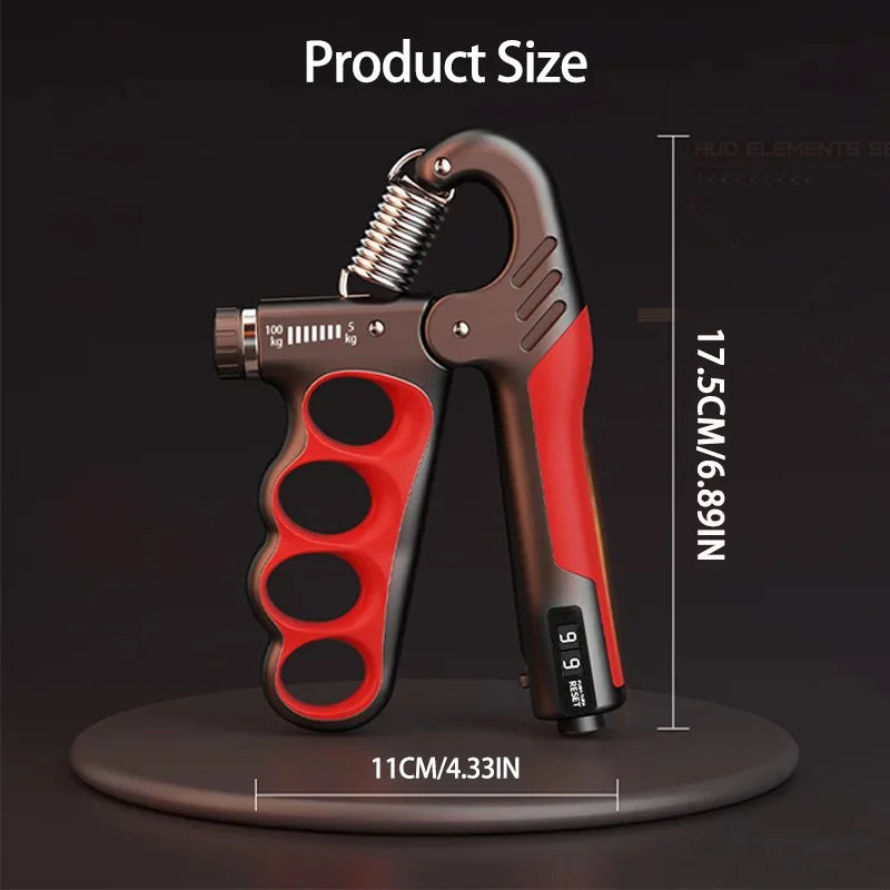 Adjustable Grip Strength Trainer for Muscle Recovery and Hand Strengthening - 5-60/100/150Kg Resistance Levels