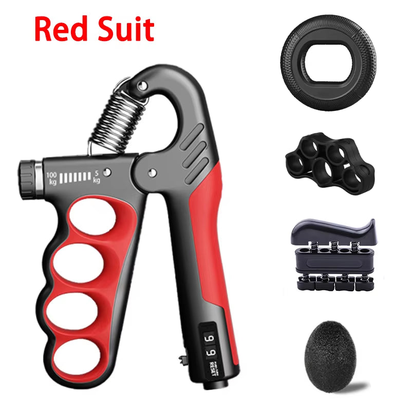 Adjustable Grip Strength Trainer for Muscle Recovery and Hand Strengthening - 5-60/100/150Kg Resistance Levels