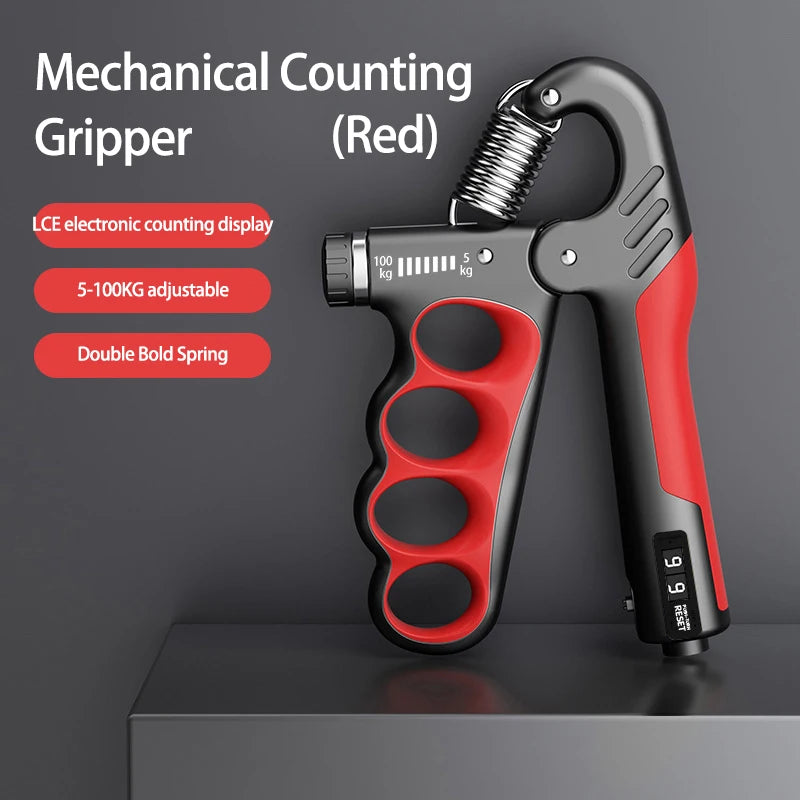 Adjustable Grip Strength Trainer for Muscle Recovery and Hand Strengthening - 5-60/100/150Kg Resistance Levels