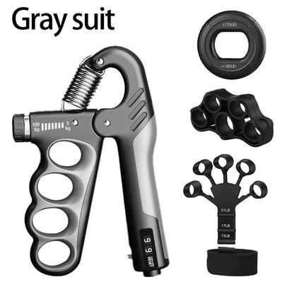 Adjustable Grip Strength Trainer for Muscle Recovery and Hand Strengthening - 5-60/100/150Kg Resistance Levels