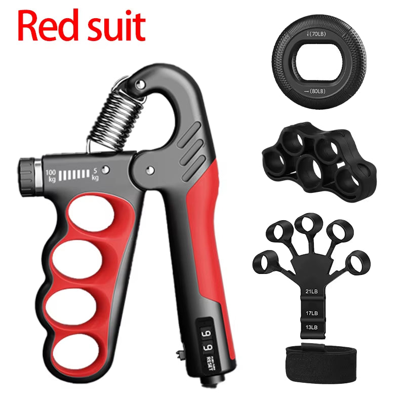 Adjustable Grip Strength Trainer for Muscle Recovery and Hand Strengthening - 5-60/100/150Kg Resistance Levels