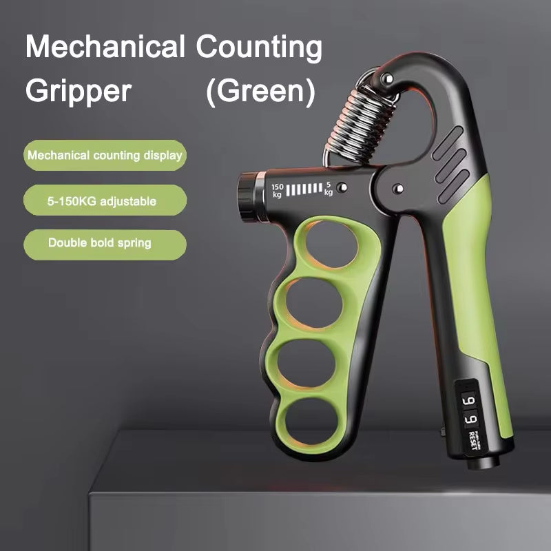 Adjustable Grip Strength Trainer for Muscle Recovery and Hand Strengthening - 5-60/100/150Kg Resistance Levels