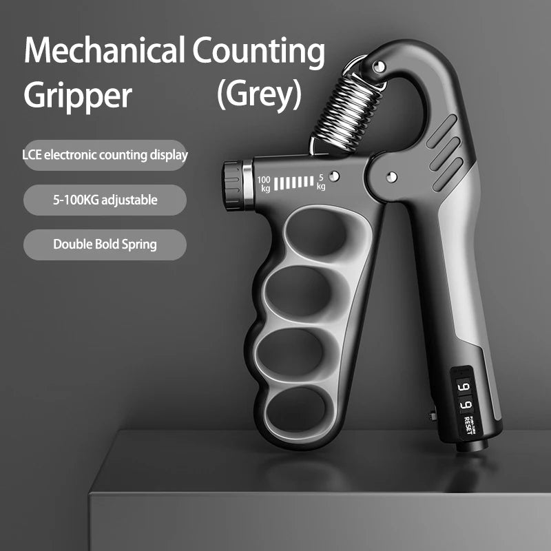 Adjustable Grip Strength Trainer for Muscle Recovery and Hand Strengthening - 5-60/100/150Kg Resistance Levels