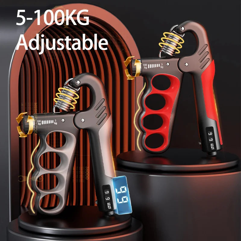 Adjustable Grip Strength Trainer for Muscle Recovery and Hand Strengthening - 5-60/100/150Kg Resistance Levels