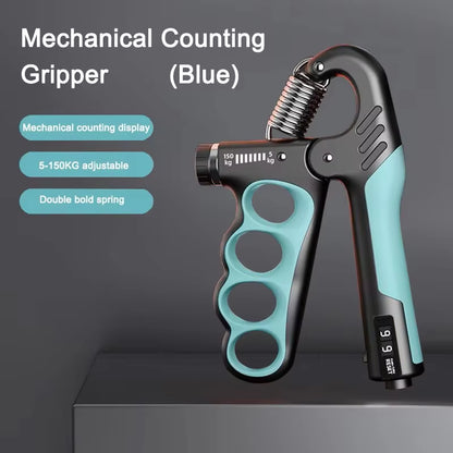Adjustable Grip Strength Trainer for Muscle Recovery and Hand Strengthening - 5-60/100/150Kg Resistance Levels