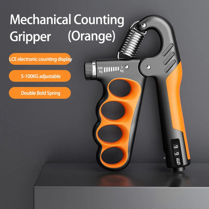 Adjustable Grip Strength Trainer for Muscle Recovery and Hand Strengthening - 5-60/100/150Kg Resistance Levels